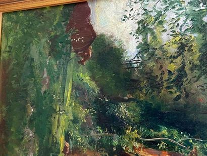 The path

The barn

Oil on panel and oil...
