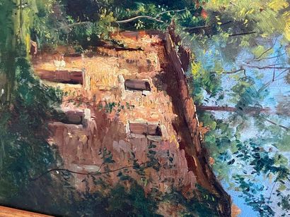 The path

The barn

Oil on panel and oil...