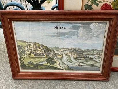 View of Meulan, the aqueduct of Arceuil,...
