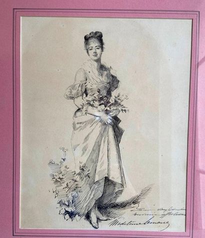 Elegant with flowers

Ink on paper

Bears...