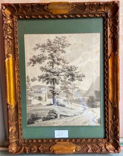 Neoclassical landscape

Ink bleach on paper

26...