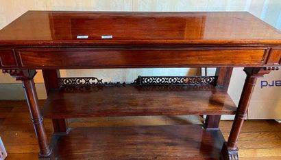 Mahogany and mahogany veneer sideboard with...