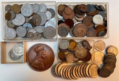 Lot de pièces dont 20 Francs 1933, 1934,1938,...