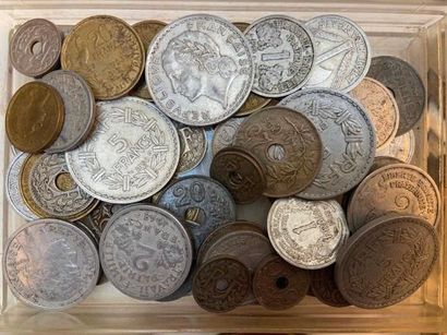 Lot de pièces dont 20 Francs 1933, 1934,1938,...