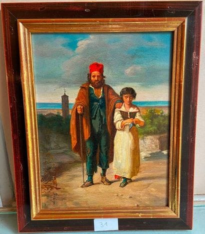 Blind and young girl

Oil on panel

Bears...