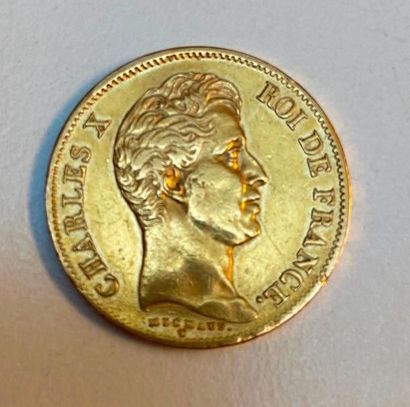 Une pièce de 40 Francs or, 1830, Charles...