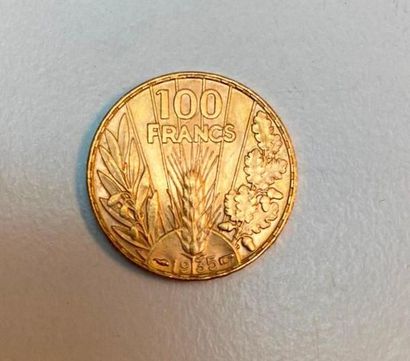 1 pièce de 100 francs or, 1935 république...