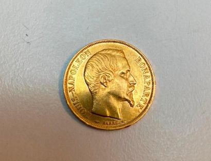1 pièce de 20 Francs or, 1852, Paris, Louis...