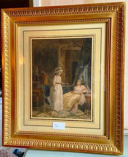 19th century school

The lesson in an interior

Watercolour...