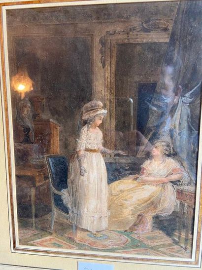 19th century school

The lesson in an interior

Watercolour...