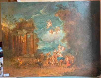 19th century school 

Triumph of Flora, allegorical...