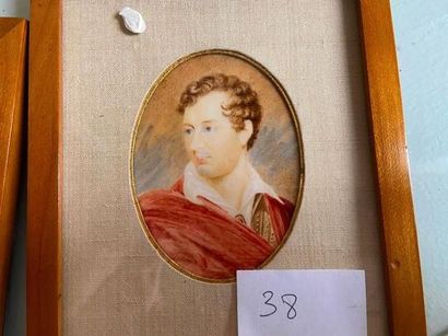 Two miniatures representing a portrait of...