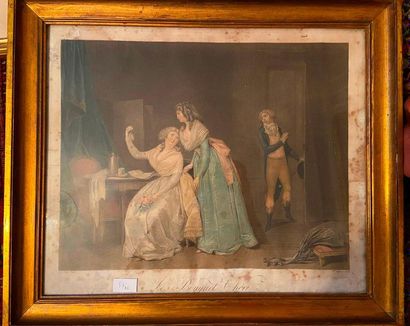 Ensemble de 6 gravures :

Le verrou

Le baiser...