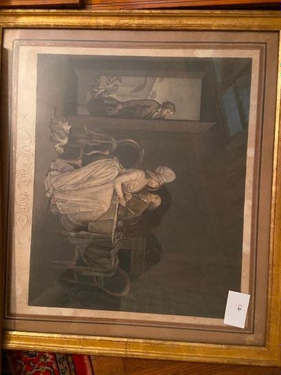 Ensemble de 6 gravures :

Le verrou

Le baiser...