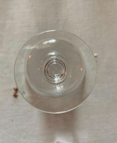 Important service en cristal monogrammé SB...