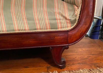 Sofa in wood and wood veneer, 

mid-19th...