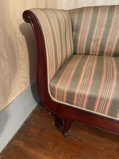Sofa in wood and wood veneer, 

mid-19th...