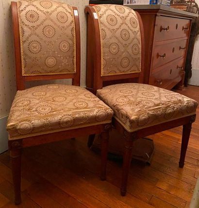 Paire de chaises à dossier renversé

88 x...
