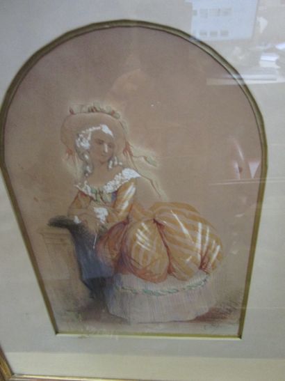 C. K. (actif au XIXe siècle)

Une femme en...
