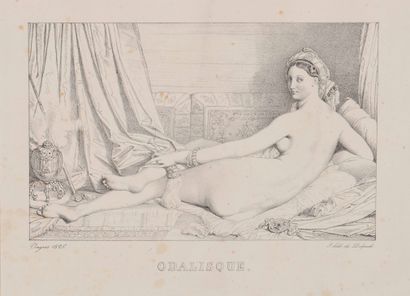 Jean -Auguste Dominique INGRES (1780-1867)

Odalisque.

Lithograph....