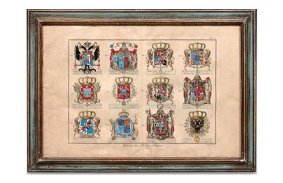 Twenty-six large in-quarto gouache plates...
