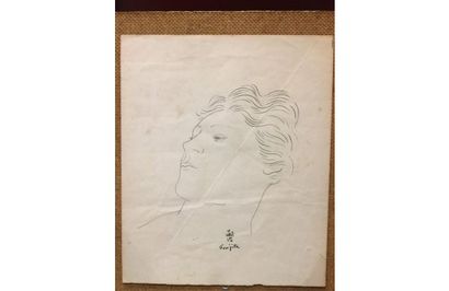 Tsuguharu FOUJITA (1886-1968). Head of a...