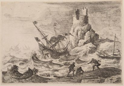 Claude GELLEE (1600-1682)

The Shipwreck.

Etching....