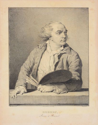 PORTRAIT Portrait of Hubert Robert, painter...