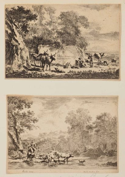 Nicolas BERGHEM (1620-1683)

Pastoral scenes,...