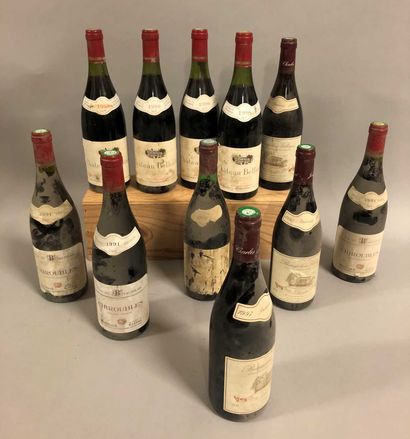 11 bouteilles BEAUJOLAIS (Moulin à vent,...