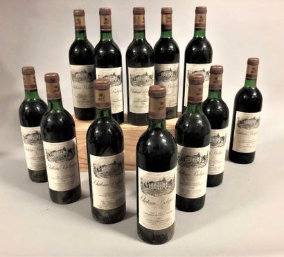 12 bouteilles Château BELGRAVE, 5° cru Haut-Médoc...