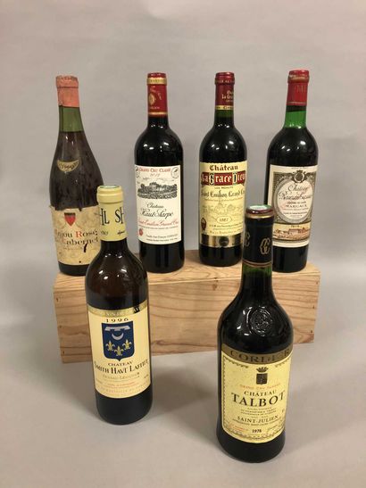 4 bouteilles BORDEAUX (Talbot 1978, Rauzan-Gassies...