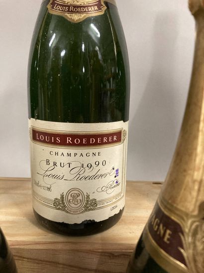 6 bouteilles CHAMPAGNE L. Roederer 1990 ...