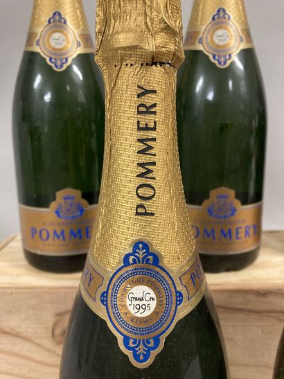 5 bouteilles CHAMPAGNE Pommery 1995