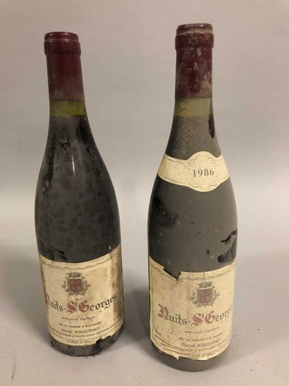 2 bouteilles NUITS-ST-GEORGES D. Bocquenet...