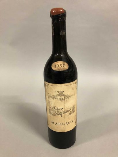 1 bouteille MARGAUX 1937 (elt, MB, capsule...