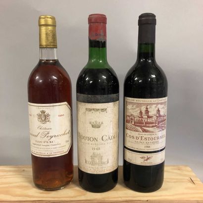3 bouteilles BORDEAUX (1 Cos-d'Estournel...