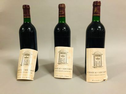 3 bouteilles Château CADET-BRON, St-Emilion...