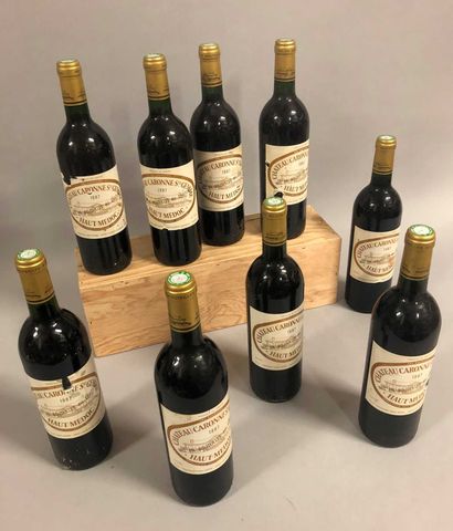 9 bouteilles Château CARONNE-STE-GEMME, Haut-Médoc...