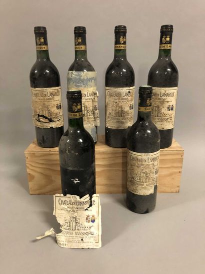 6 bouteilles Château LAMARQUE, Haut-Médoc...