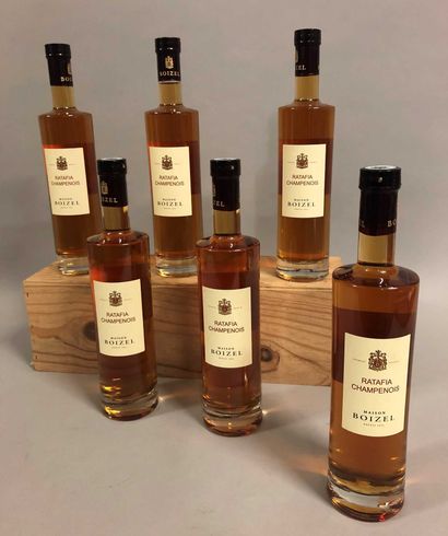 6 demi-litres RATAFIA DE CHAMPAGNE, Boiz...