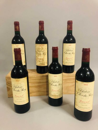 6 bouteilles Château CLOS DU ROY, Pomerol...