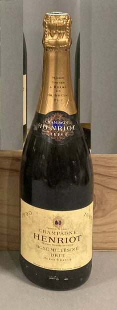 1 bouteille CHAMPAGNE rosé, Henriot 1990