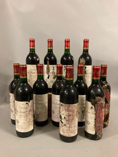 12 bouteilles Château FRANC JAUQUE BLANC,...