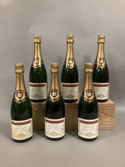 6 bouteilles CHAMPAGNE L. Roederer 1990 ...