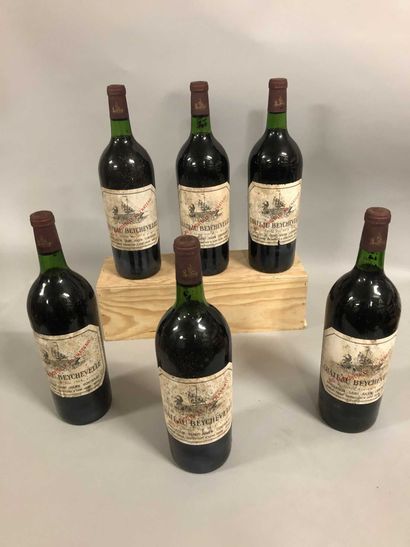 6 magnums Château BEYCHEVELLE, 4° cru Saint-Julien...
