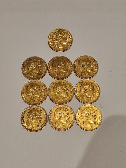 10 pièces de 20 Francs or