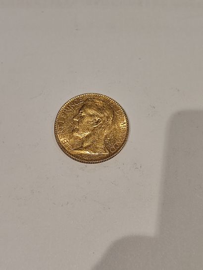 Pièce de 100 Francs or Albert Ier de Monaco,...