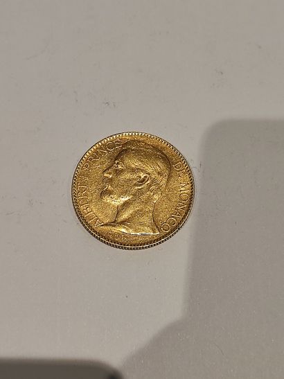 Pièce de 100 Francs or Albert Ier de Monaco,...