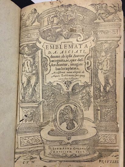 [EMBLÊMES - ALCIAT]. Emblemata D. A. Alciati...